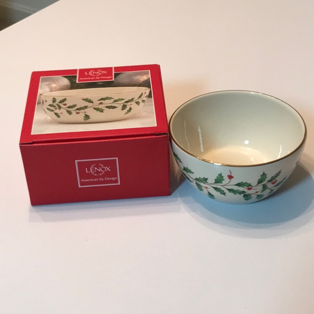 NEW! Lenox holiday dimensions candy dish bowl - 5” in box